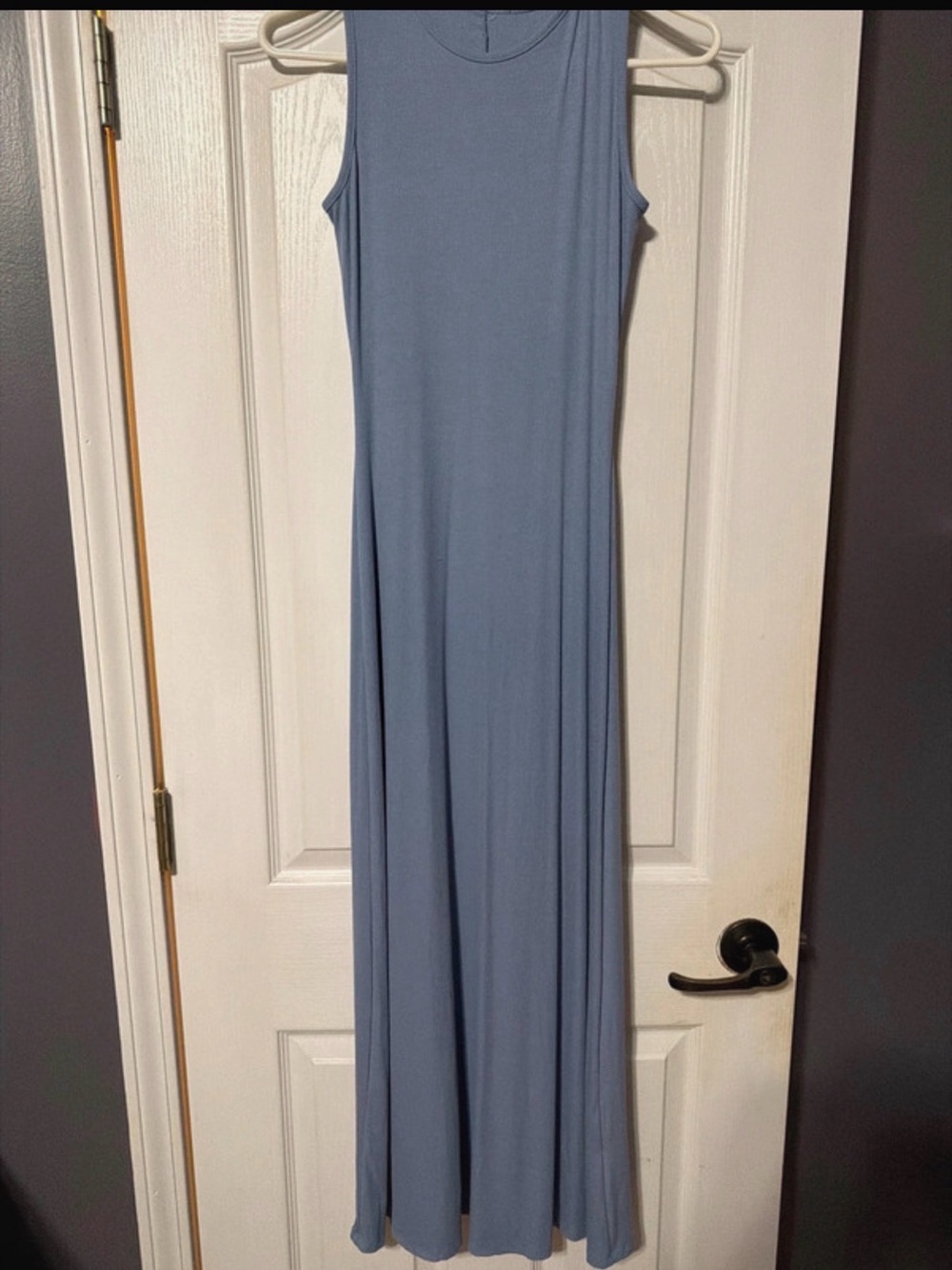 T.J.Maxx Dusty Blue Sleeveless Maxi Dress